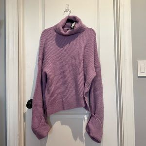 Nasty Gal - Oversized Roll Cuff Turtleneck Sweater